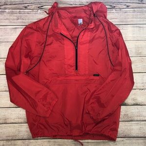 ❤️Vintage red Half-zip Windbreaker❤️